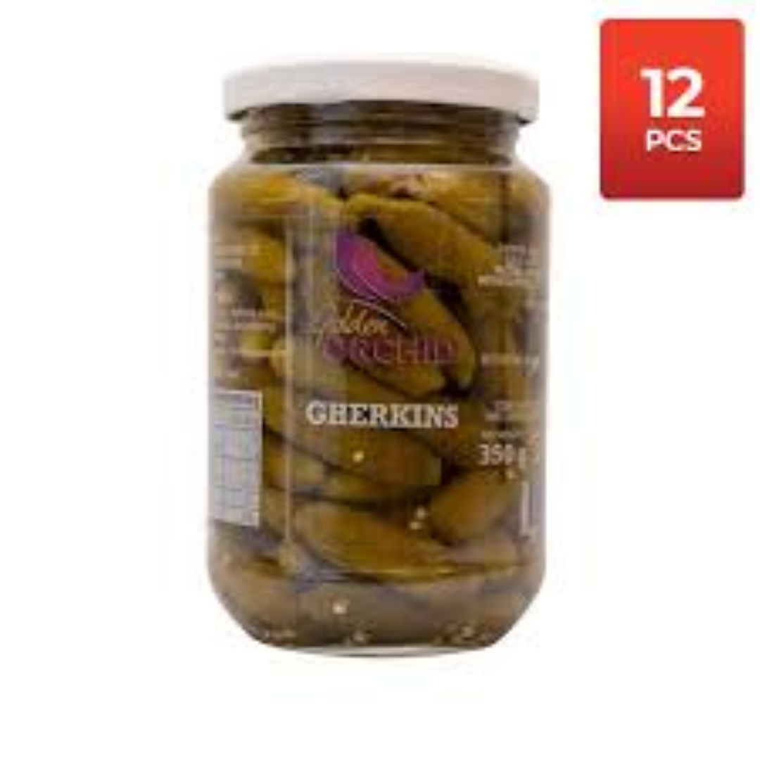 GOLDEN ORCHID GHERKINS 350G